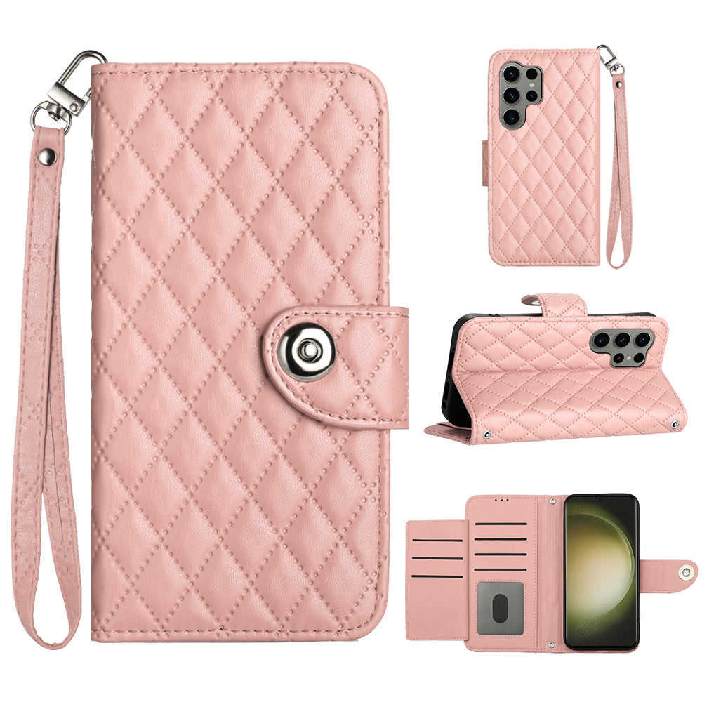 YB Imprinting Series-8 for Samsung Galaxy S23 Ultra Leather Case Shockproof Phone Cover with 7 Card Slots YB Imprinting Series-8 for Samsung Galaxy S23 Ultra Leather Case Shockproof Phone Cover with 7 Card Slots